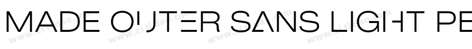 MADE Outer Sans Light PERSONAL USE字体转换